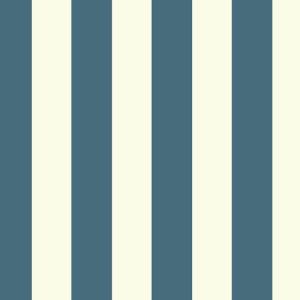 Waverly Stripes SV2604 Papel de  Parede  listras  grossas branco e  azul marinho 