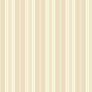 Waverly Stripes SV2660 Papel de  Parede  listras grossas e finas bege e branco  