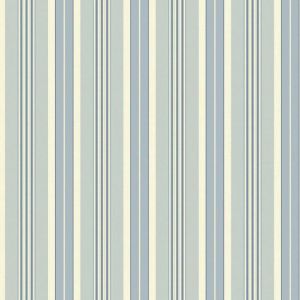 Waverly Stripes SV2670 Papel de  Parede  listras grossas e finas branco e azul 