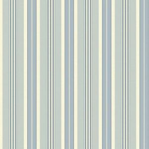 Waverly Stripes SV2670 Papel de  Parede  listras grossas e finas branco e azul 