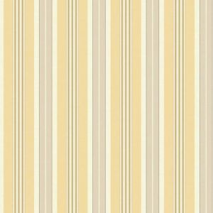 Waverly Stripes SV2672 Papel de  Parede  listras grossas amarelo cinza branco 