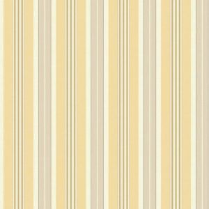 Waverly Stripes SV2672 Papel de  Parede  listras grossas amarelo cinza branco 