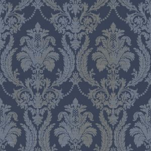Thema   28809 Papel de parede  medalhão azul escuro