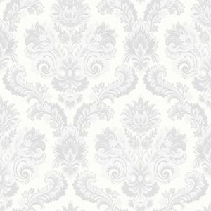Thema   28820 Papel de parede  medalhão branco pérola