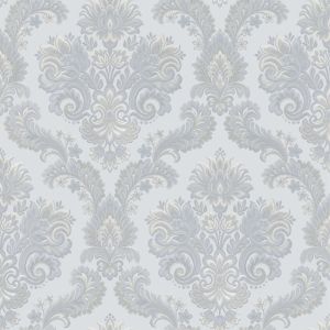 Thema   28826 Papel de parede  medalhão azul claro