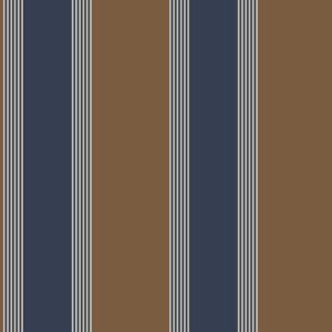 Thema   28879 Papel de parede  listrado azul e marrom