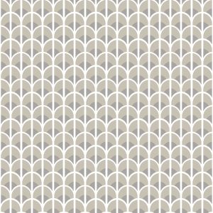 Thema   28866 Papel de parede  geométrico bege e cinza