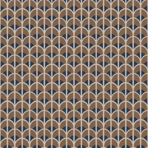 Thema   28869 Papel de parede  geométrico marrom e azul