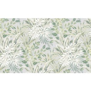 Time TJ3206  Papel de parede folhagem verde fundo bege