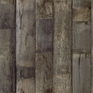 Wanderlust Papel de parede  WL1401 tabuas de madeira marrom escuro 