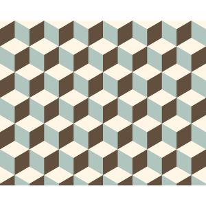 Star  Papel de parede  871203   cubos 3d  verde e martom 