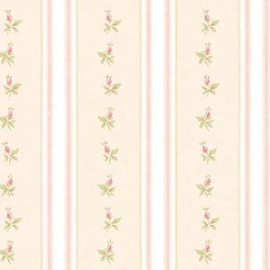 Papel de parede  Abby Rose 3  listras bege e rosa com pequenas rosas     cod  : AB27641